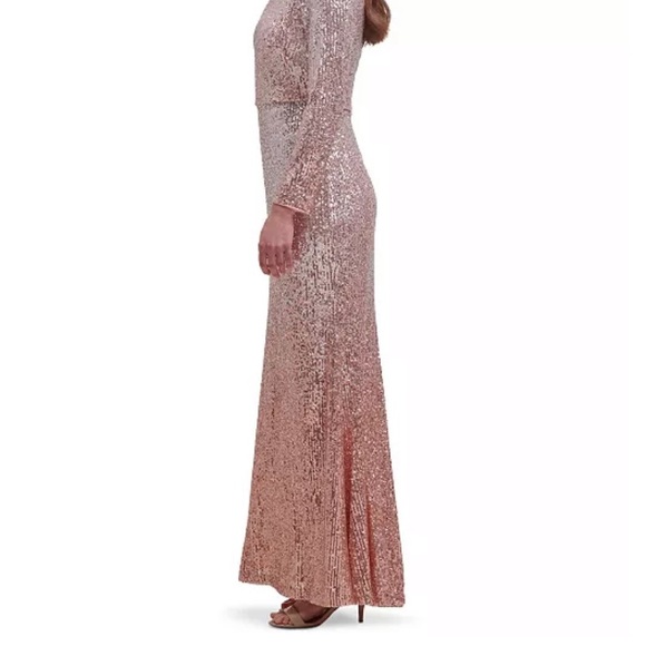 Eliza J blush ombré sequin gown - Picture 3 of 9